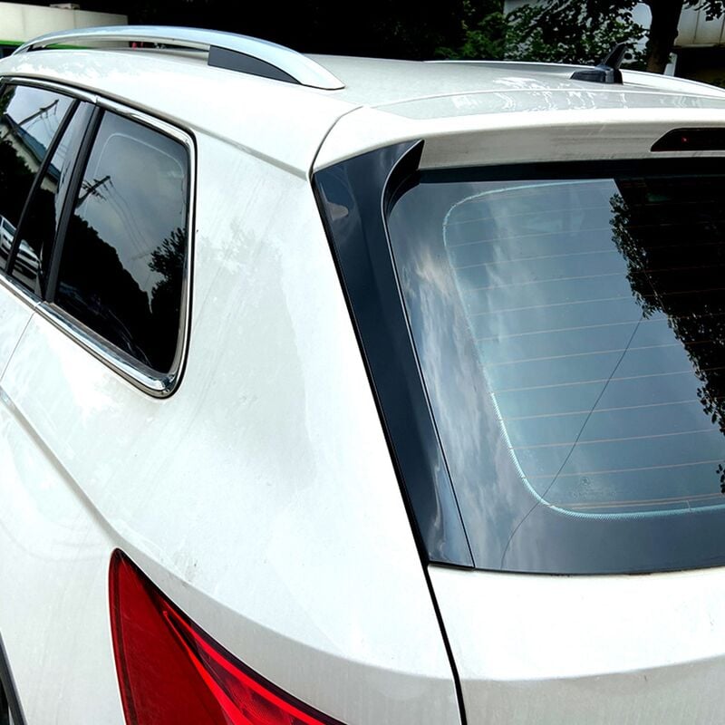 1 Paire de diviseur d'air de becquet Canard de fenêtre latérale arrière  verticale pour VW Volkswagen Sharan 2011 + ZebraA