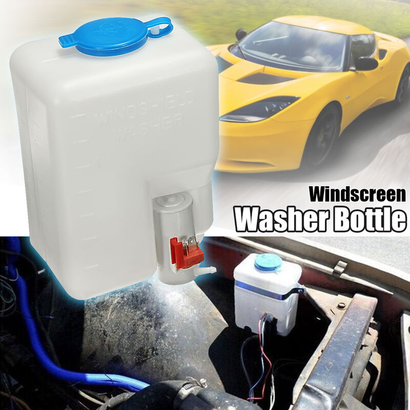 Kit d'installation de réservoir de bouteille de pompe à eau de réservoir de  lave-glace universel de systèmes d'essuie-glace de pare-brise de voiture 