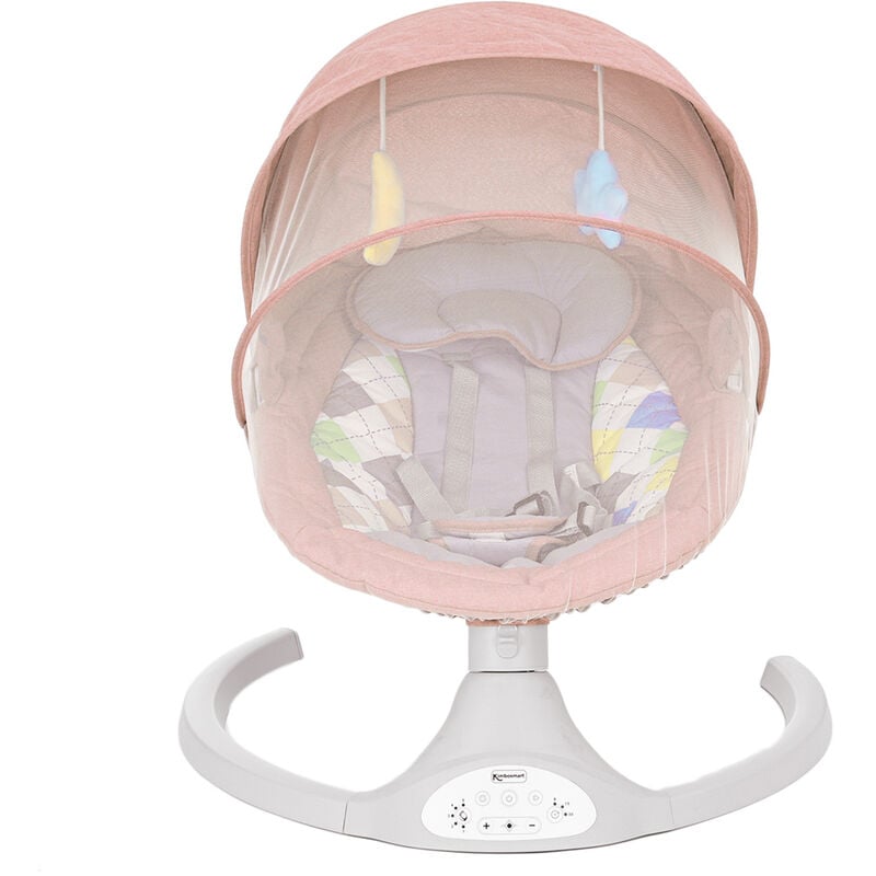 Balancelle Rose Bluetooth pour bébé 0-12 mois,Balançoire électrique 5  vitesses,Transat avec télécommande et Affichage LED - Cdiscount  Puériculture & Eveil bébé