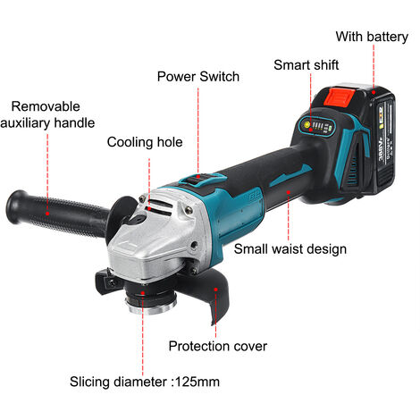 Mini-outils électriques 900 W meuleuse angulaire avec fil et souple Disque  de départ et disque de coupe métal/bois de 115 mm (AG018) - Chine Meuleuse  angulaire électrique, meuleuse angulaire