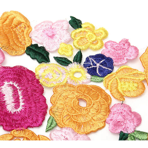 Hwafan Lot De 20 écussons Thermocollants En Forme De Petit Cœur Colorés Pour Jeans, Vêtements