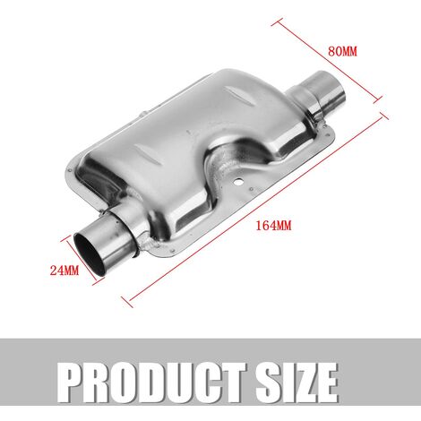 Silencieux Et Tubes,Silencieux D'échappement En Acier Inoxydable,2 Pièces,accessoires Auto,pour