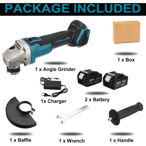 Meuleuse D'Angle Sans Fil 125mm ADWOLT - 21V 4.0Ah, Moteur Brushless 9000 Tr/min - 6 Vitesses