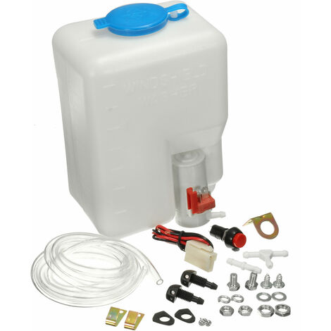 Pompe à Lave-Glace Universelle 12V Pour Voiture - Compatible Avec La Plupart Des Modèles