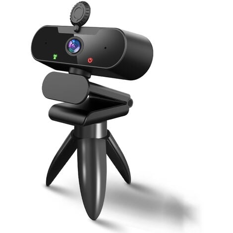 Webcam Cam Caméra HD 1080p Avec Couvercle De Confidentialité Support USB Pour  PC De Bureau Ordinateur Portable