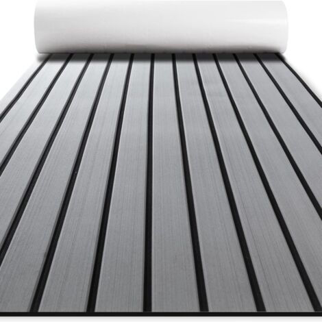 2400x900x6mm Tapis adhésif pour bateau, Plancher de Yacht en mousse EVA - Gris