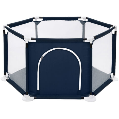 Parc Bébé 120x120cm Fodoss - Parc Enfant Stable Avec 4 Ventouses Pour Intérieur Et Extérieur