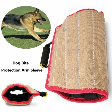 Manchon De Bras De Morsure De Chien En Jute Durable Pour La Police Militaire Protection Contre