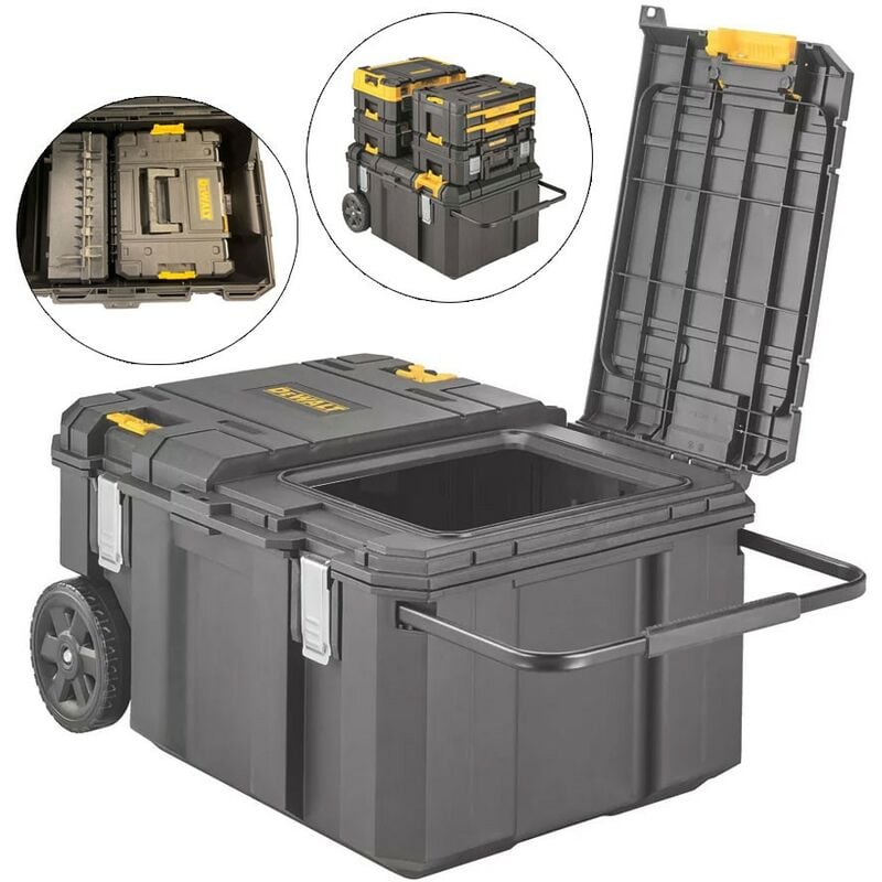 TSTAK® Mobile Storage Deep Box on Wheels