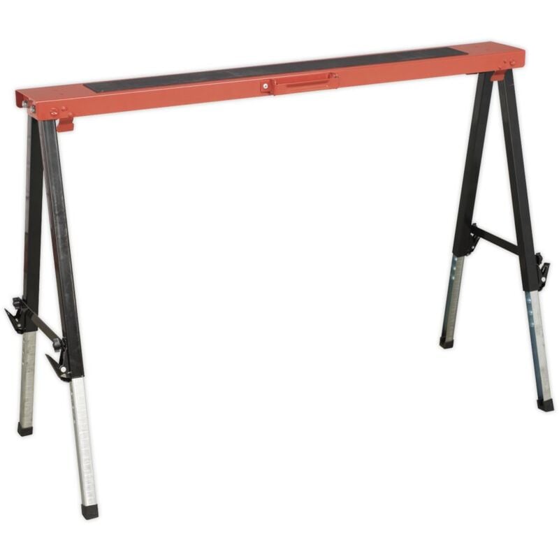 Sealey FTAL1 Fold Down Trestle with Adjustable Legs 150kg Capacity