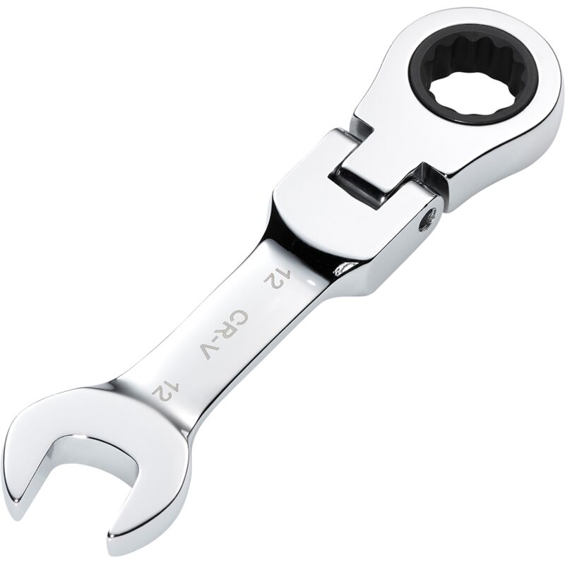 Draper 12MM STUBBY FLEX RACT. SPANNER 27968 27968 HI-TORQÂ® Metric ...