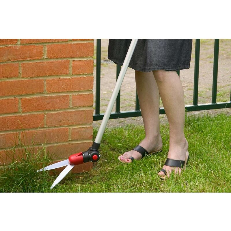 Darlac Long Handle Swivel Lawn Hedge Grass Edging Shears Pruner Trimmer 3 in 1