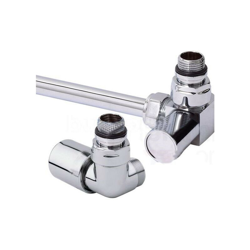 Dual fuel corner 2024 towel radiator valve angled