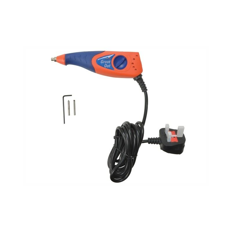 Electric store grout rake