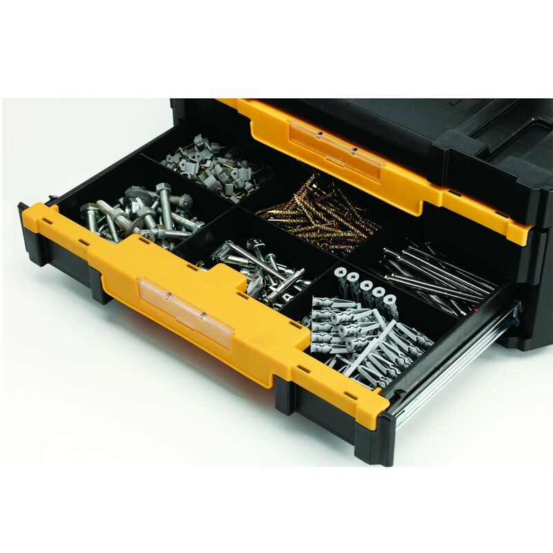 STANLEY FATMAX Toolbox Storage Organiser with Heavy Duty Metal Latch,  Removeable Internal Storage Unit, 23 Inch, 1-95-616