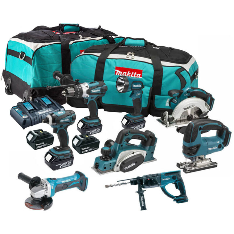 Makita DLX6012PM 18V 6 Piece Cordless Power Tool Kit with 3 x 4.0Ah Batteries