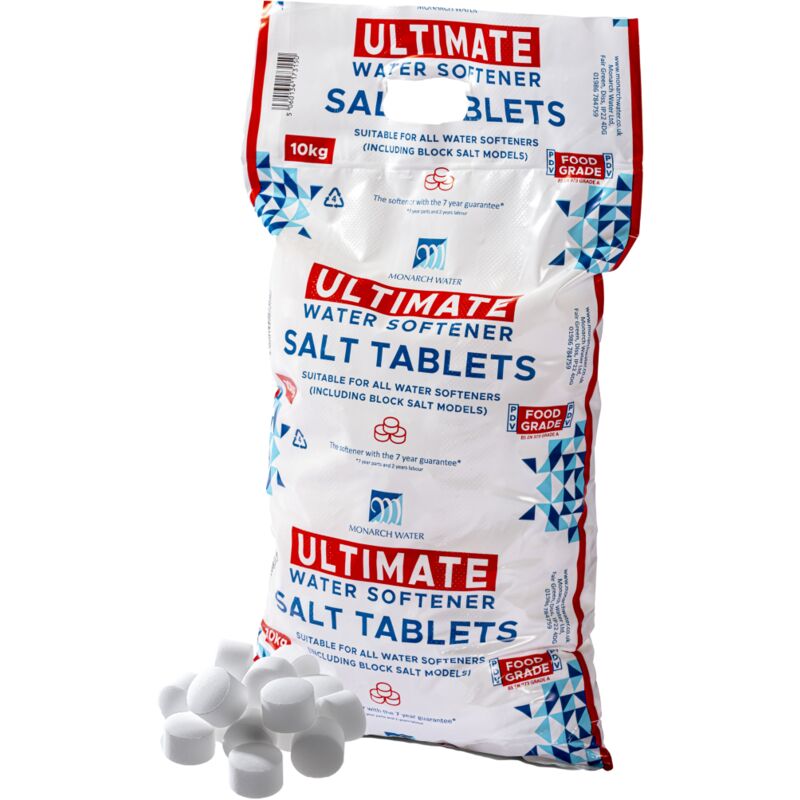 Monarch Ultimate Water Softener Salt Pillow Tablets 10kg 1-10 Bags Food Grade 