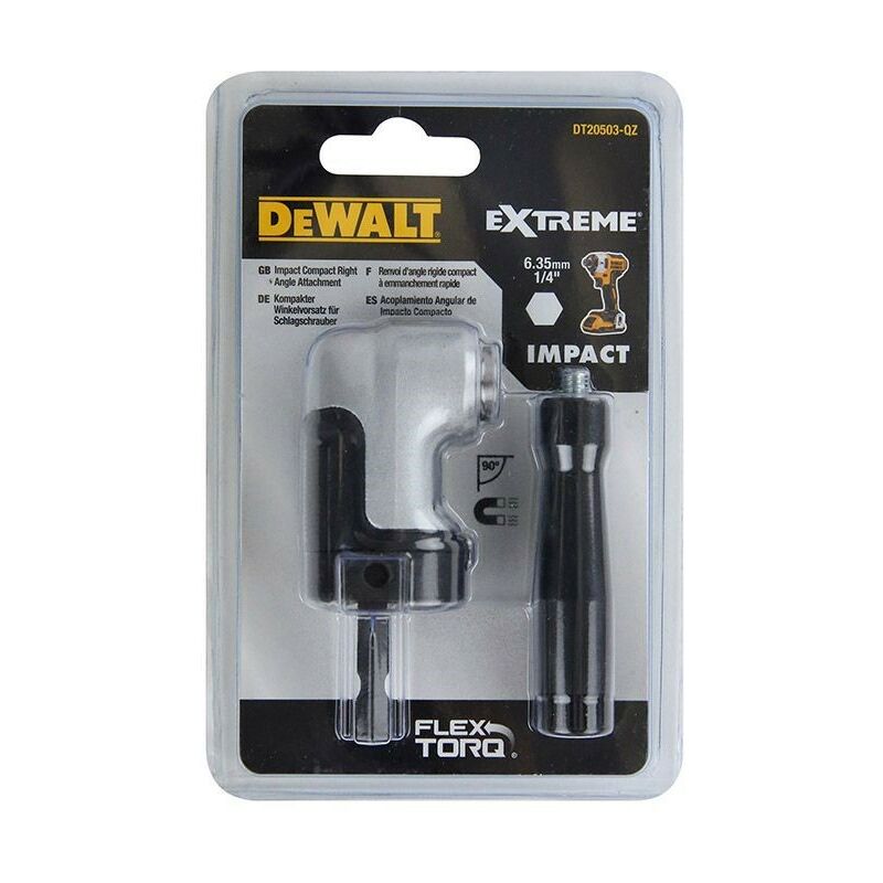 Shop DEWALT Impact Ready Right Angle Drill Attachment & FlexTorq 26-Piece  1/4-in x Set Impact Driver Bit Set at