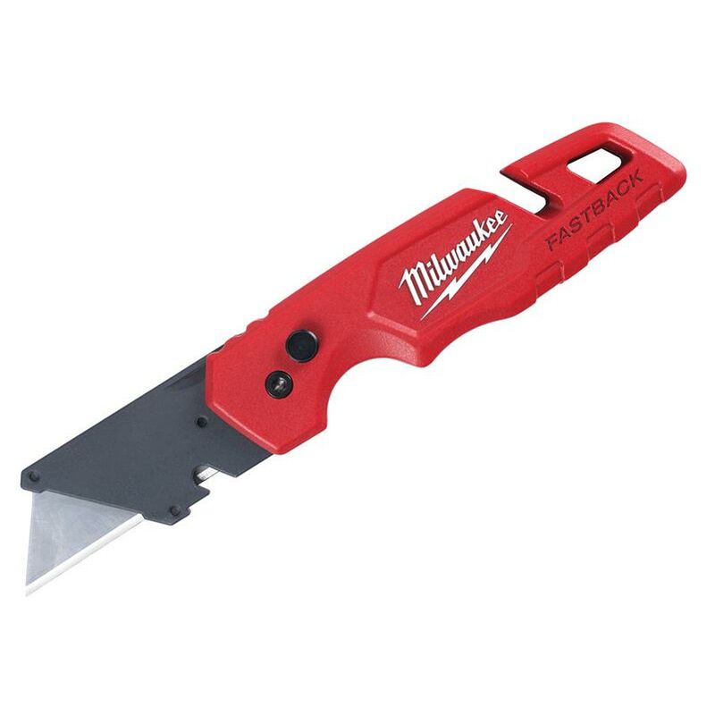 Milwaukee Fastback 6-in-1 Folding Utility Knife with General Purpose Blade and 7 in. Rafter Square