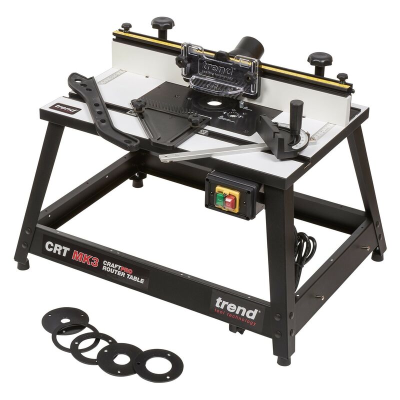 1200W 6.35mm Plunge Router with Accessories and Kitbox