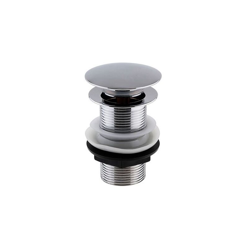 KeyPlumb Bathroom Pop Up Click Clack Basin Sink Metal Unslotted Clicker Waste