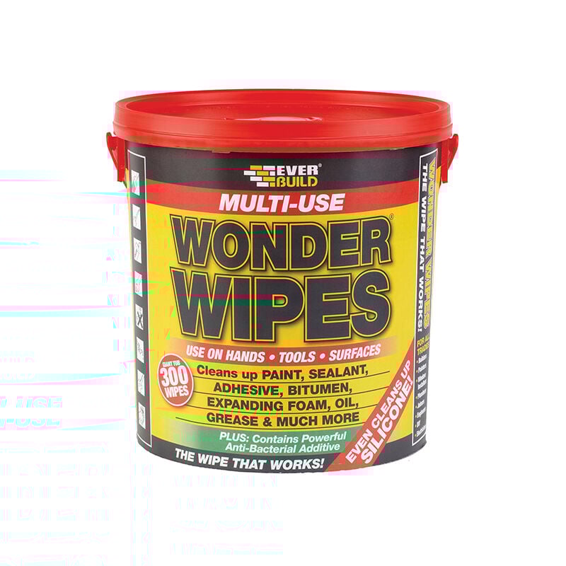 Everbuild GIANTWIPE Giant Wonder Wipes (Tub 300) EVBGIANTWIPE