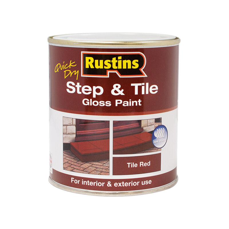 Rustins STRDW250 Quick Dry Step & Tile Paint Gloss Red 250ml RUSSTP250Q