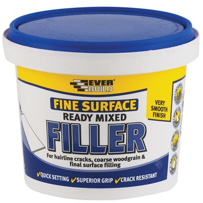Everbuild RMFINE Fine Surface Filler Ready Mix 600g EVBRMFINE