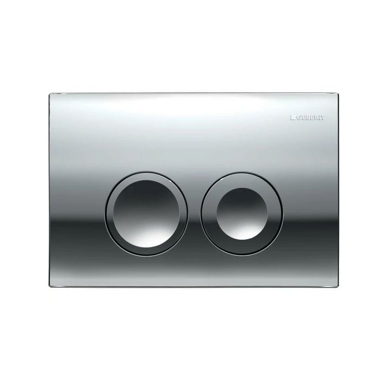 Geberit DELTA21 Gloss Chrome Dual Flush Plate DELTA 21 UP100 Concealed Cisterns