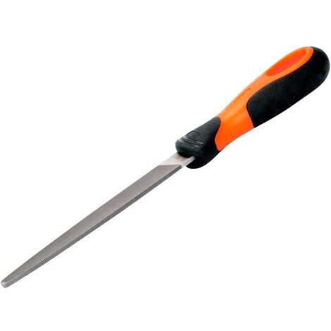 Bahco 1-110-08-2-2 ERGO Handled Tapered Edge Flat Second Cut File 200mm 8in (1/4)