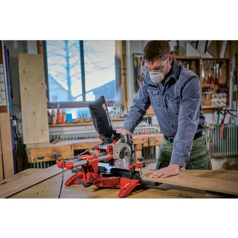 Einhell Sliding Mitre Saw Crosscut 210mm 1800W Drag TC-SM 2131/1 Dual Bevel 240v