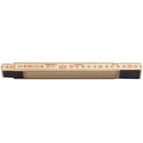 Foldable Measuring Tape 2m Length, 15mm Width, EG III Birch Pubescent Finish