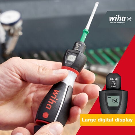 Torque screwdriver with store digital display