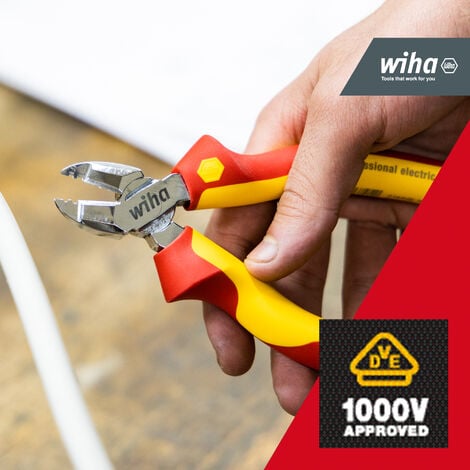 Wiha Stripping diagonal cutters Professional electric with DynamicJoint® 160 mm, 61/2" (27431)