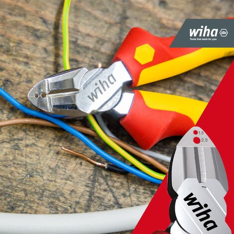 Wiha Stripping diagonal cutters Professional electric with DynamicJoint® 160 mm, 61/2" (27431)