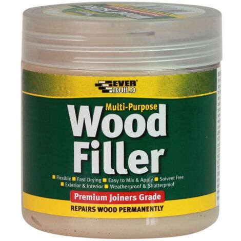 Everbuild MPWOODMAH2 Multipurpose Premium Joiners Grade Wood Filler Mahogany 250ml EVBMPWFMH250