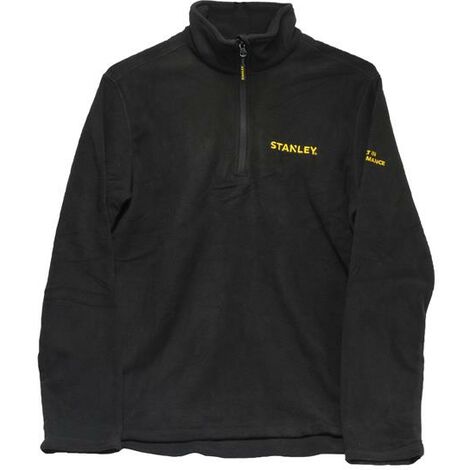 Stanley Clothing STW40006-001 Gadsden 1/4 Zip Micro Fleece Black - XL STCGADSXL