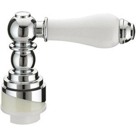 Bristan W CL3 G WHT Cistern Traditional Lever 3 Gold & White Toilet Flush Handle