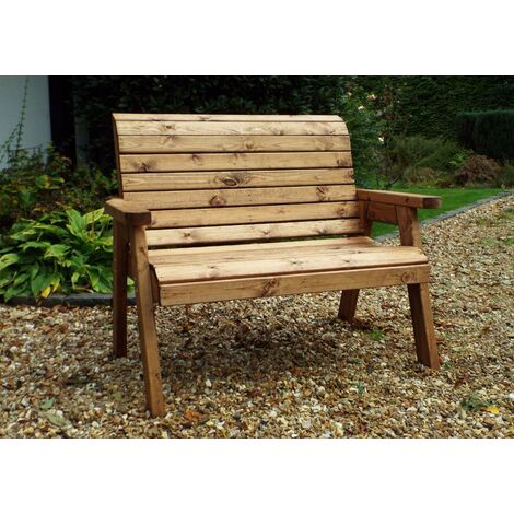 Charles Taylor Wooden Garden 2 Seater Bench Seat Armchair FP (1/5)