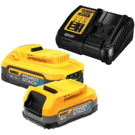 DeWalt DCBP518 18v 5.0ah Powerstack + DCBP034 Compact Twin Pack+