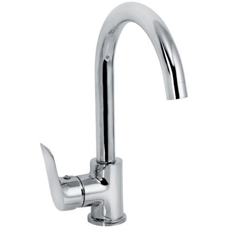 Bristan SE SNK C Seltz Monobloc Kitchen Tap Chrome Single Lever + Flexi Fixings (1/2)