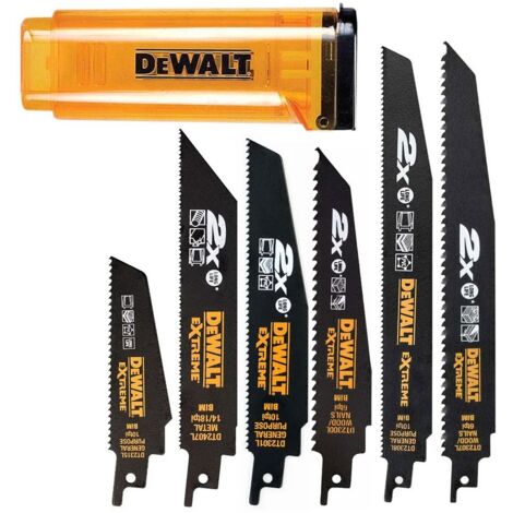 DEWALT DT2440L 2X Life Reciprocating Saw Blade Set, 6 Piece DEWDT2440LQZ