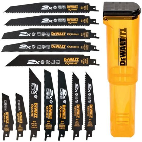 DEWALT DT2441L 2X Life Reciprocating Saw Blade Set, 12 Piece DEWDT2441LQZ