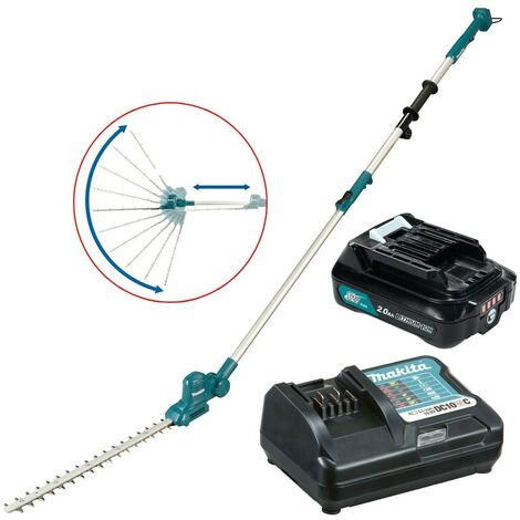 Makita 12v Telescopic Cordless Pole Hedge Cutter Trimmer Long Reach +2ah Battery