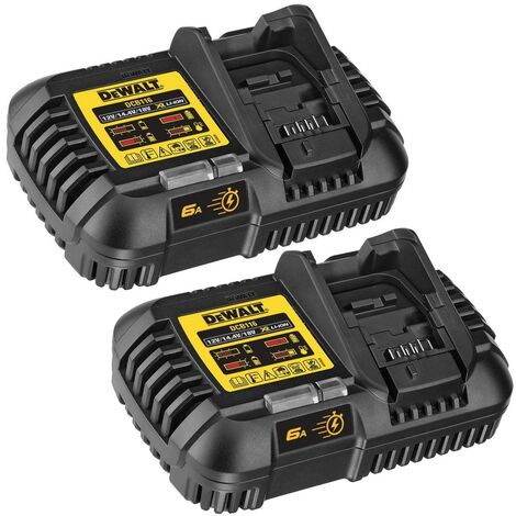 Dewalt DCB116 x 2 18v / 54v XR Flexvolt Fast Battery Charger - Dual Charging (1/2)