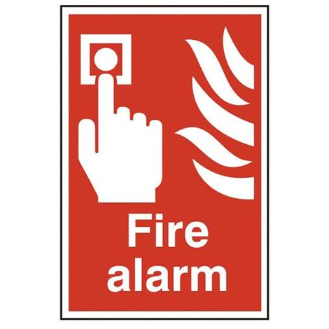 Scan 1400 Fire Alarm - PVC Safety Sign 200 x 300mm SCA1400