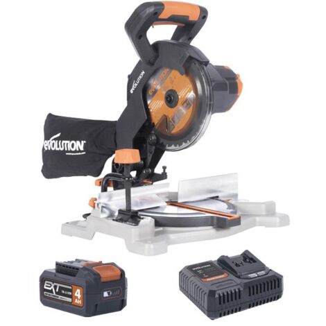 Evolution Power Tools R185CMS-Li Loaded Including 4Ah Battery/Single Charger/MP
