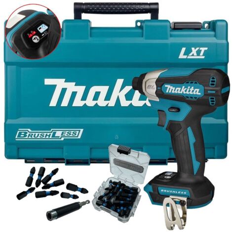 Makita DTD157Z 18v Cordless Brushless Impact Driver A-Mode + 25PC Bit Set + Case (1/5)