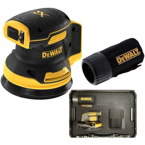 Dewalt DCW210N Cordless Brushless 18v XR Orbital Sander 125mm + Dust Bag + Inlay (1/5)