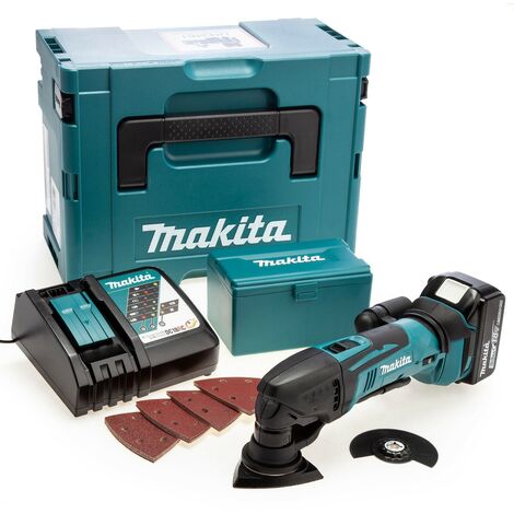 Makita DTM50RF1J1 18v LXT Lithium Cordless Multi Tool Multi Tool 1 x 3ah + Acc